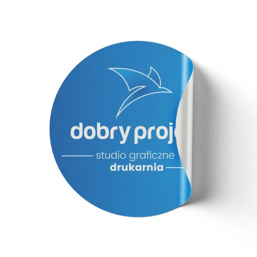 Naklejka okrągła na folii 30 mm - projekt i druk