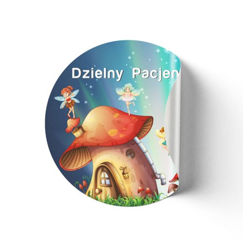 Naklejka okrągła na folii 50 mm  - projekt i druk