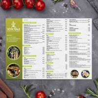 Karta menu A3