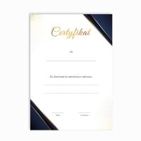 Certyfikat szkoleniowy wzór nr 6