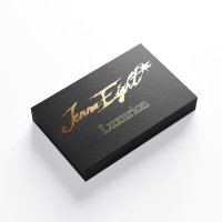 Wizytówki czarne złocone - projekt i druk