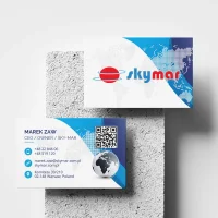 Wizytówki z folią błysk lub mat - projekt i druk
