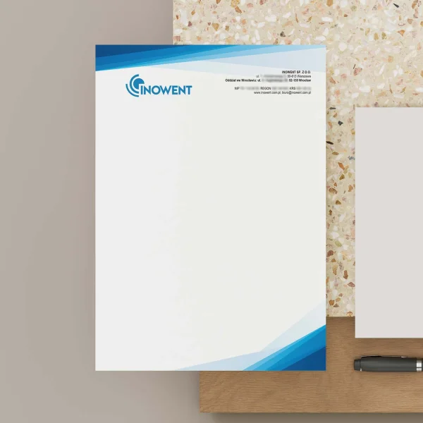 Projekt papieru firmowego