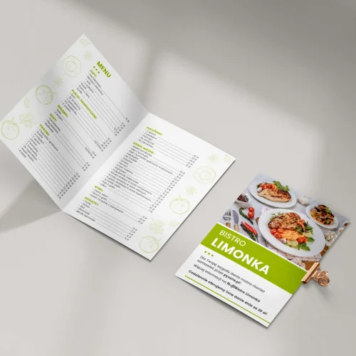 Karta menu A3 dla restauracji  foliowana