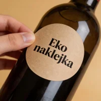 Eko naklejka samoprzylepna na wino