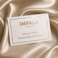 Voucher A6 ze złoceniem miedzianym  – projekt i druk