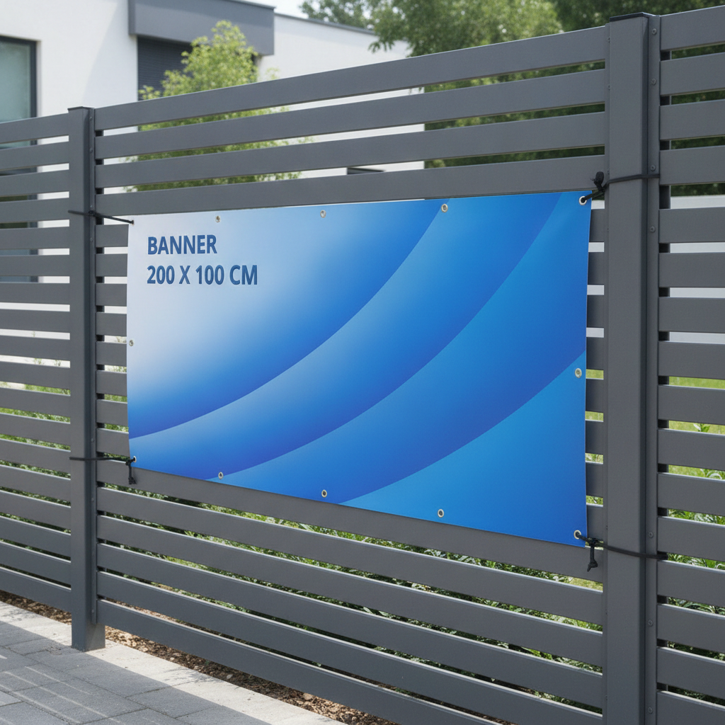 Baner reklamowy 2x1 m z projektem