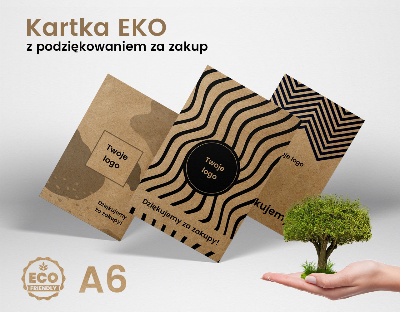 Karta Eko z Podziękowaniem – druk ekologiczny Studio Graficzne Dobry Projekt