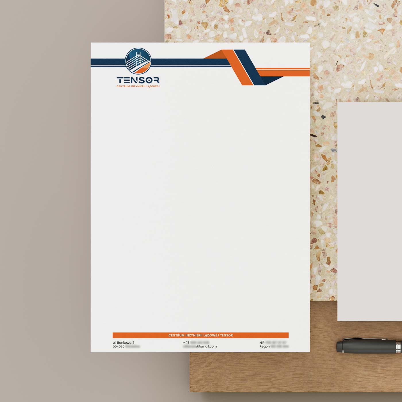 Papier firmowy - projekt i druk